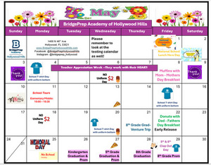 ✨May 2026 Activity Calendar ✨